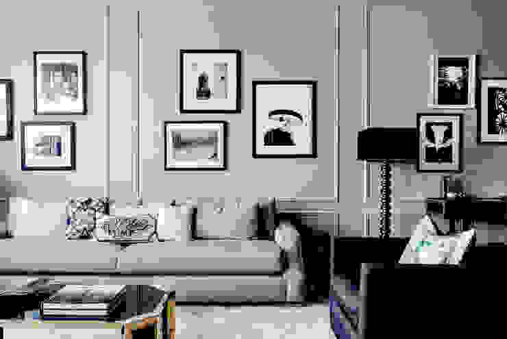 Living Room - The Pearl Joe Ginsberg Design Modern living room Grey