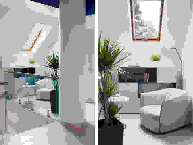Hallway Telnova Julia Modern corridor, hallway & stairs Blue