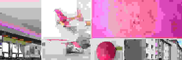 Paredes e pisos ecléticos por FARBCOMPANY Eclético