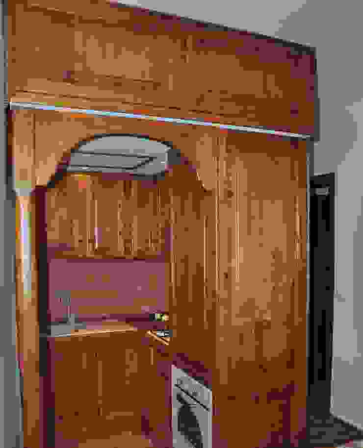CUCINA RUSTICA IN LEGNO SU MISURA ARTIGIANALE 100% ...