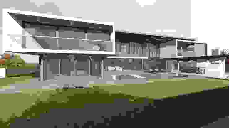 House Vallub, Green Code Designs Pty Ltd Green Code Designs Pty Ltd Modern Houses Glass Grey