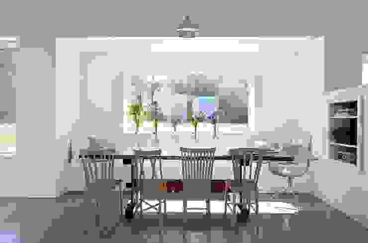 Dining ZeroEnergy Design Modern Dining Room White passive solar gain