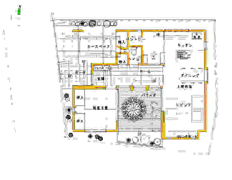 コの字型パティオのある家-Ⅰ, 豊田空間デザイン室 一級建築士事務所 豊田空間デザイン室 一級建築士事務所 منازل