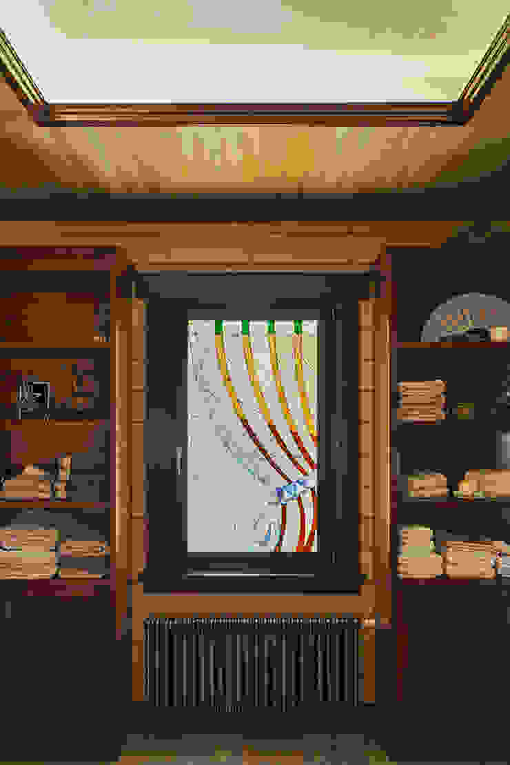 Дом и баня в поселке Гавриково, МО. ItalProject Спа в стиле кантри Дерево Бежевый