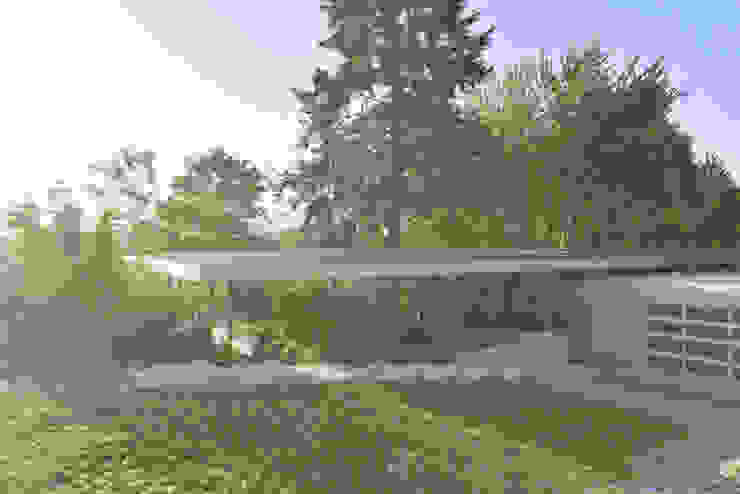 Courtyard House NO Architecture Ausgefallener Garten