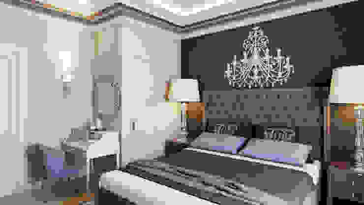 Квартира в ЖК "Видный", Happy Design Happy Design Спальня в эклектичном стиле