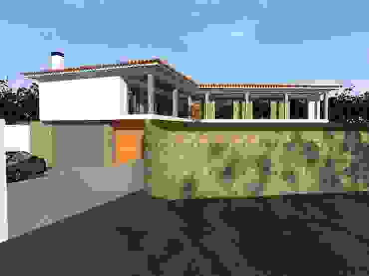 Moradia Tradicional – Braga Casas rústicas por Esboço Arq. Rústico