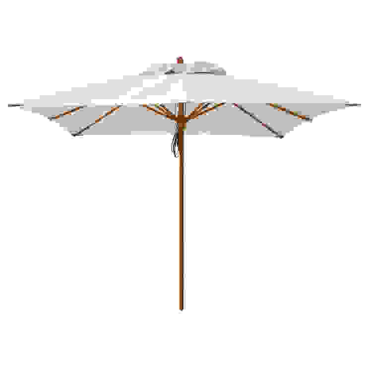 anndora® Teleskopschirm 3 x 3 m eckig Sonnenschirm wasserabweisend Natural anndora GmbH Moderner Garten Möbel