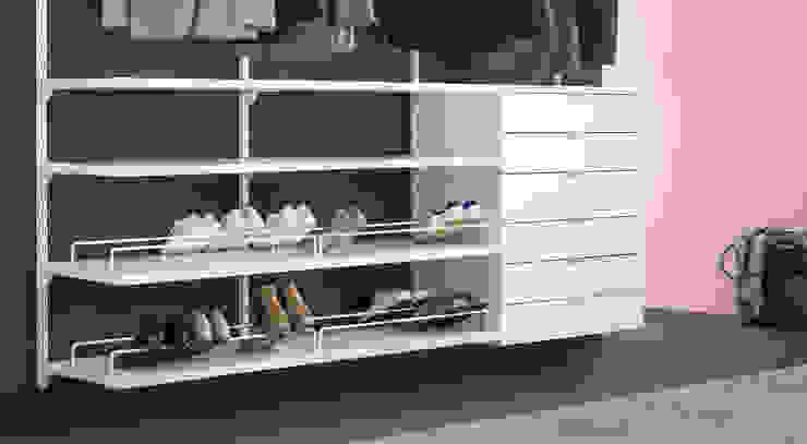 Begehbarer Kleiderschrank - Schuhhalter 2 Stück Regalraum GmbH Moderne Ankleidezimmer Metall Schuhregal,Schuhe,Schuhhalter,Schuhaufbewahrung,Schuhablage,Ankleide,Garderobe