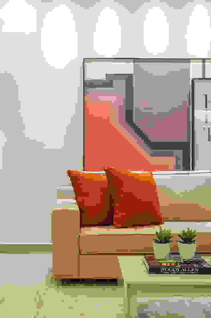 Carol Landim | Arquitetura + Interiores ArteCuadros e ilustraciones Lino Naranja