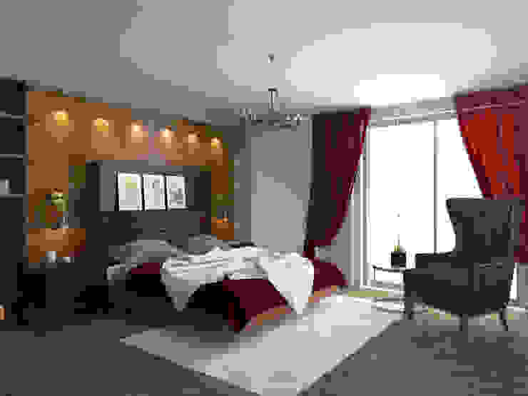 Villa Projelerimiz (3D), Öykü İç Mimarlık Öykü İç Mimarlık Modern style bedroom