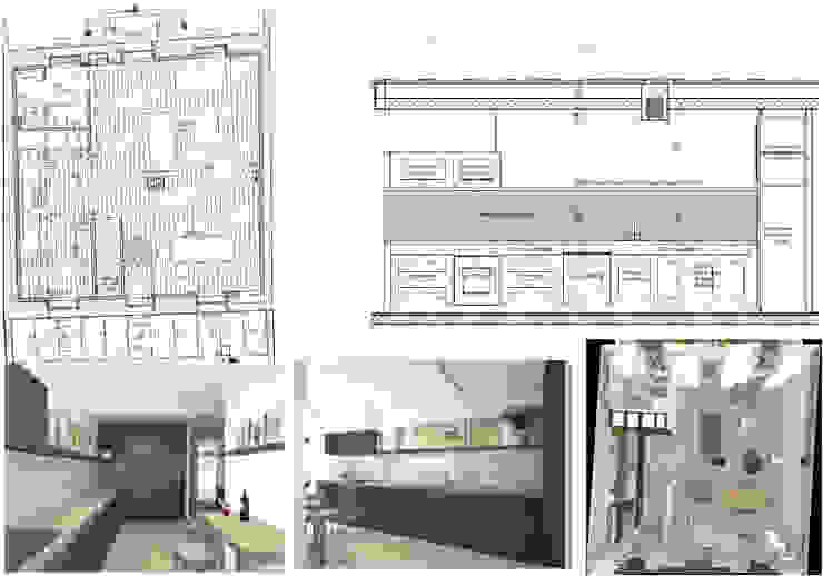 Rénovation d'une cuisine, Architecture d'intérieur CA Architecture d'intérieur CA مطبخ خشب متين Grey