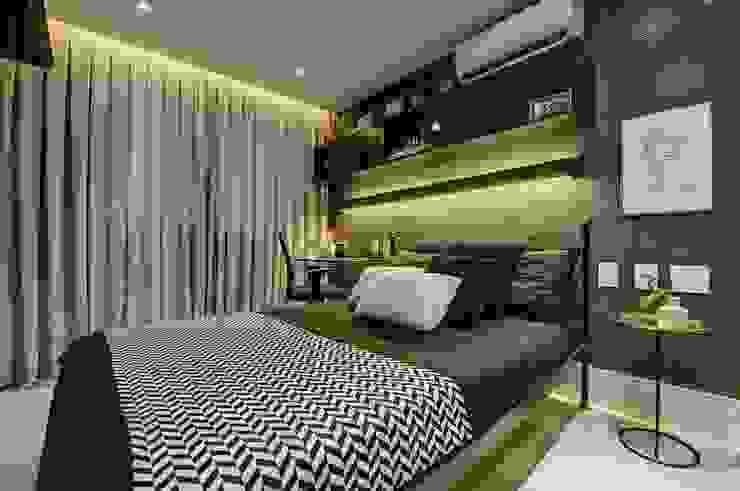 Suíte JB, Dome arquitetura Dome arquitetura Moderne Schlafzimmer Grau