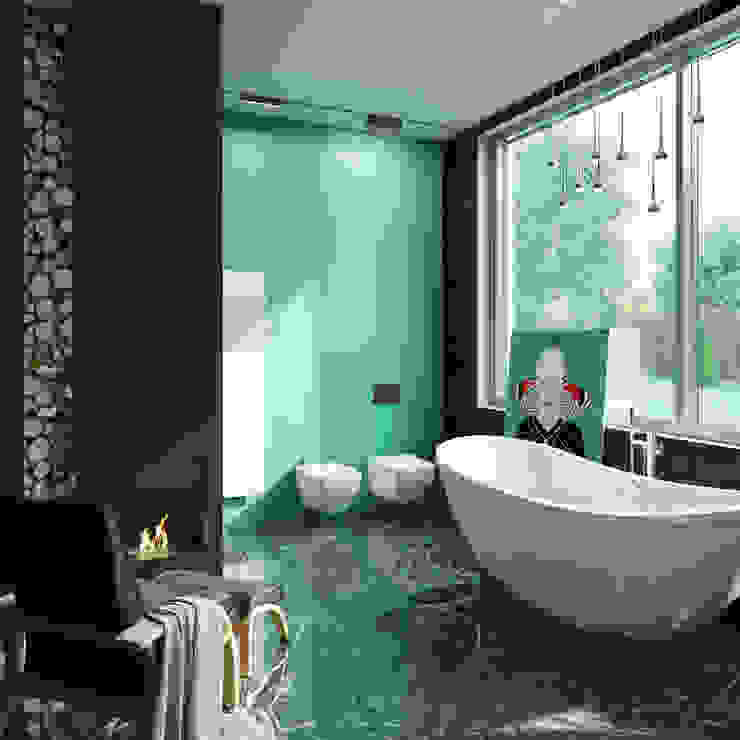 Бабочка, ДОМ СОЛНЦА ДОМ СОЛНЦА Спа в стиле минимализм санузел,автономная ванна,светодиодное освещение,пол в ванной комнате,мраморный пол,современная ванна,камин,зонаотдыха