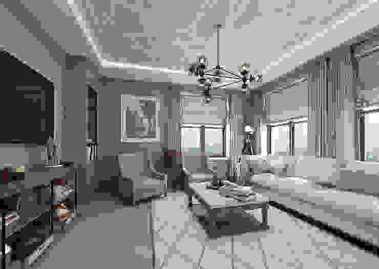 Студия дизайна интерьера в Москве 'Юдин и Новиков' Modern living room