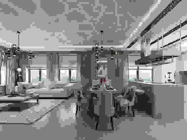 Студия дизайна интерьера в Москве 'Юдин и Новиков' Modern living room