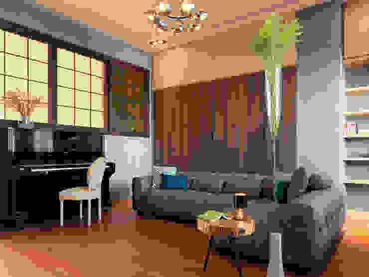 | L&C 住宅 |, 賀澤室內設計 HOZO_interior_design 賀澤室內設計 HOZO_interior_design 客廳