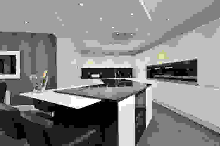 Mr & Mrs Davidson's Monochrome Kitchen Room Modern Kitchen Glass Black
