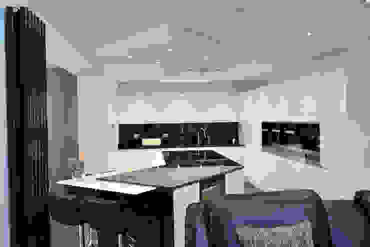 Mr & Mrs Davidson's Monochrome Kitchen Room Modern Kitchen Granite White