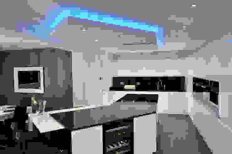 Mr & Mrs Davidson's Monochrome Kitchen Room Modern Kitchen Granite White