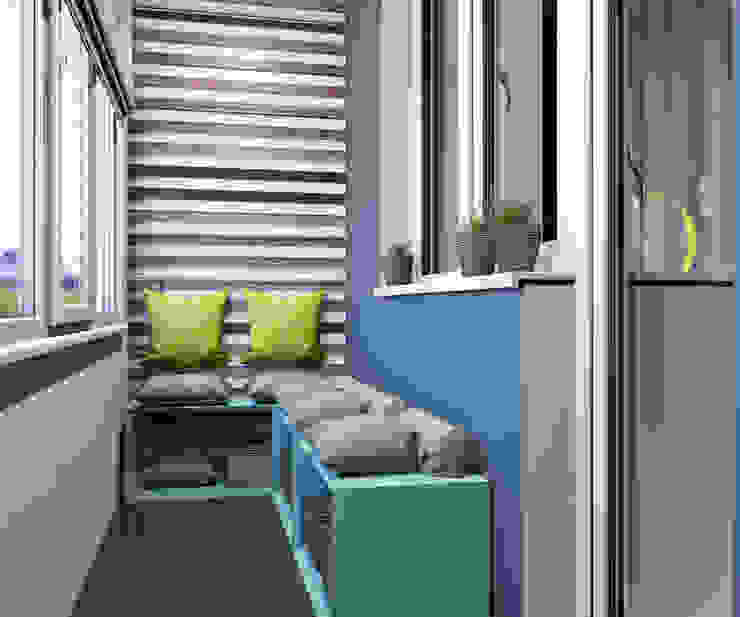 Квартира для молодой девушки, OBJECT OBJECT Балкон в скандинавском стиле