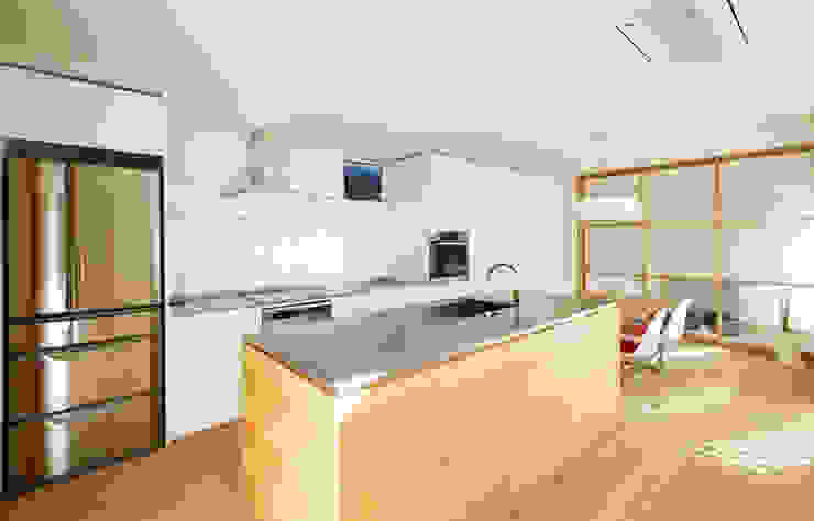 向陽台の家, 福田康紀建築計画 福田康紀建築計画 Scandinavian style kitchen