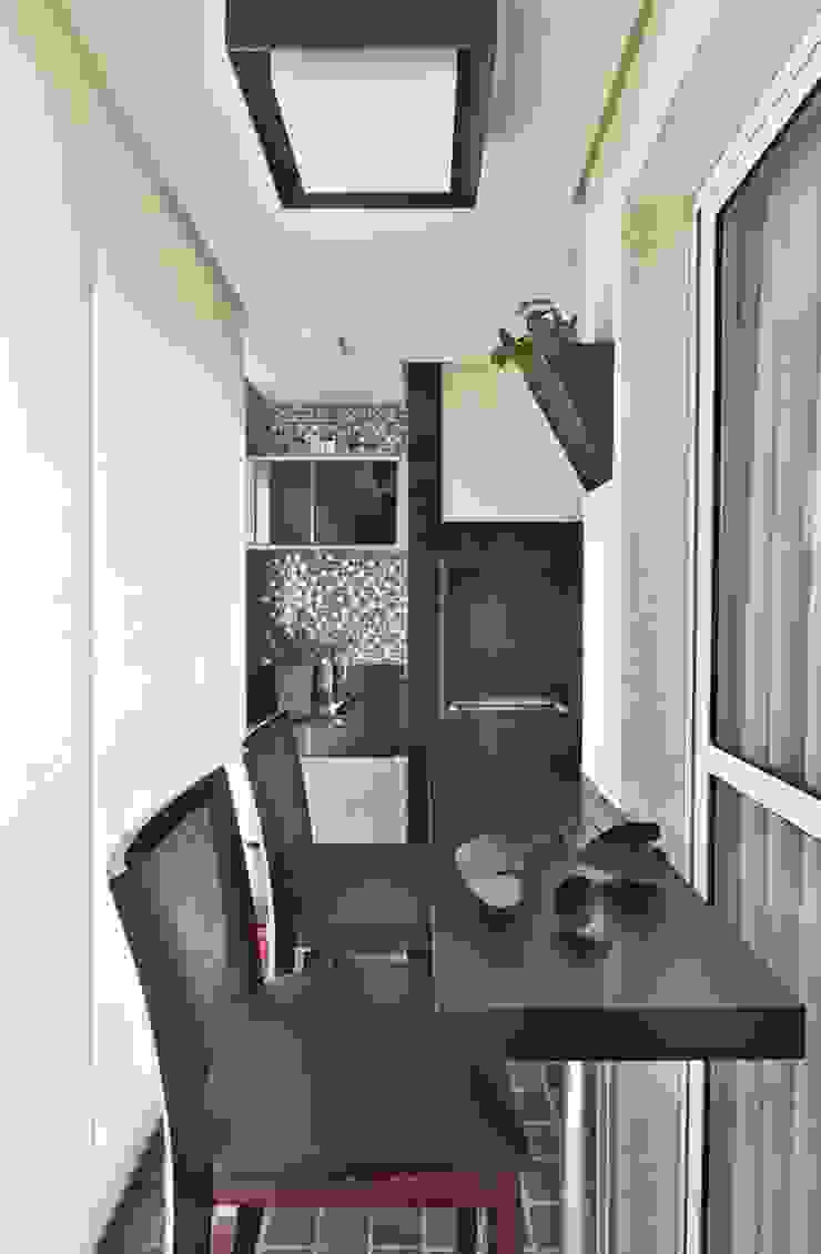 Apto em Santo André Espaço Alessandra Luz Casa & Jardim Varandas, alpendres e terraços ecléticos