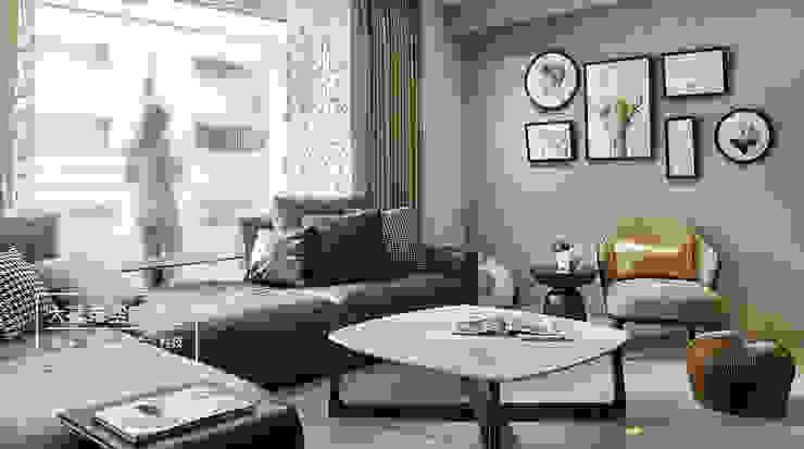 天旋妙趣.簡約北歐 DYD INTERIOR大漾帝國際室內裝修有限公司 Living room
