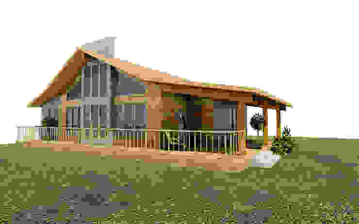 Casa de campo Tepotzotlan, URBVEL Constructora e Inmobiliaria URBVEL Constructora e Inmobiliaria Casas rústicas