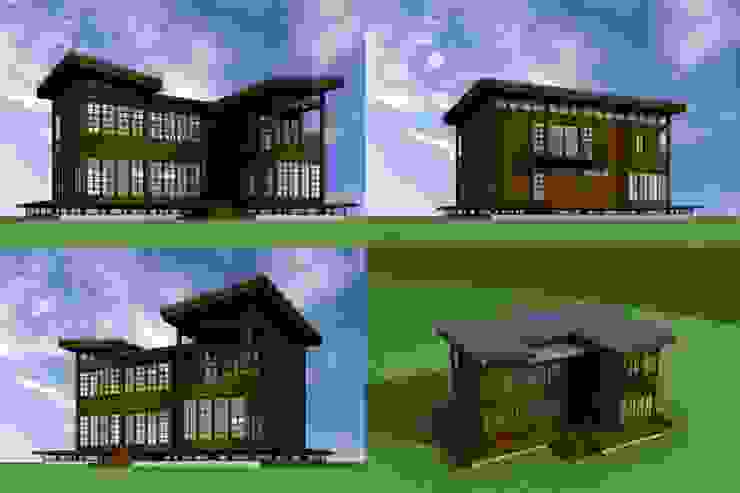 【木建築】宜蘭三星鄉│江宅│獨棟別墅│建坪100坪: 經典 by 閮檍設計 Ting Yi Design, 古典風