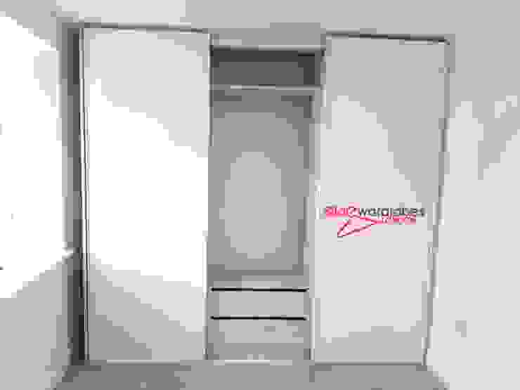 Two Matching Bespoke Wardrobes With Sliding Doors For Clients Home