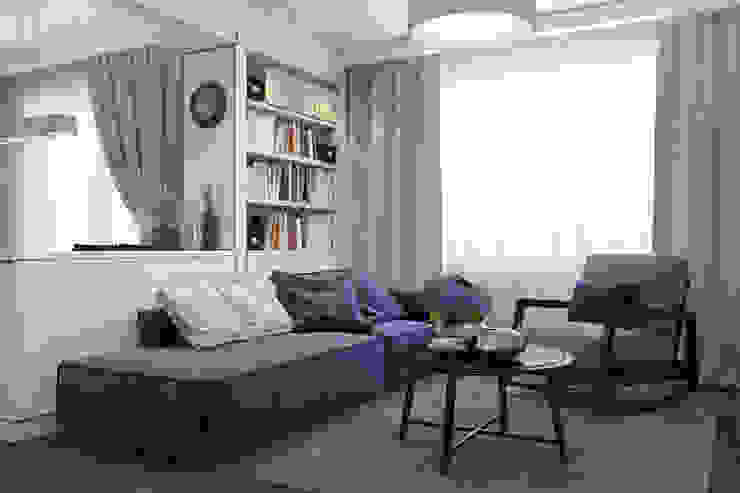 Квартира, Боровляны, Осейко Алексей и Виктория Осейко Алексей и Виктория Scandinavian style living room