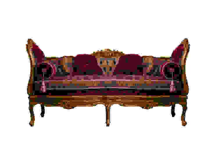 MOULIN ROUGE Royal Oriental Red Maroon Daybed Sofa Chaise Longue REGAL SOFAS AND INTERIORS غرفة المعيشة أريكة ومقاعد إسترخاء
