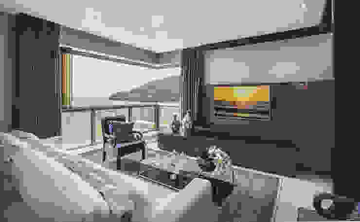Flávia Kloss Arquitetura de Interiores Salones modernos Tablero DM Blanco