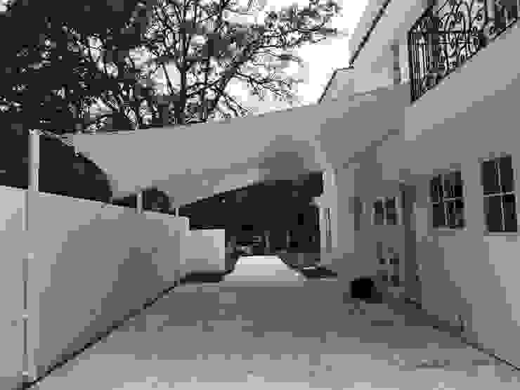 Velaría para cochera, Lomas de Chapultepec., Materia Viva S.A. de C.V. Materia Viva S.A. de C.V. Modern Terrace