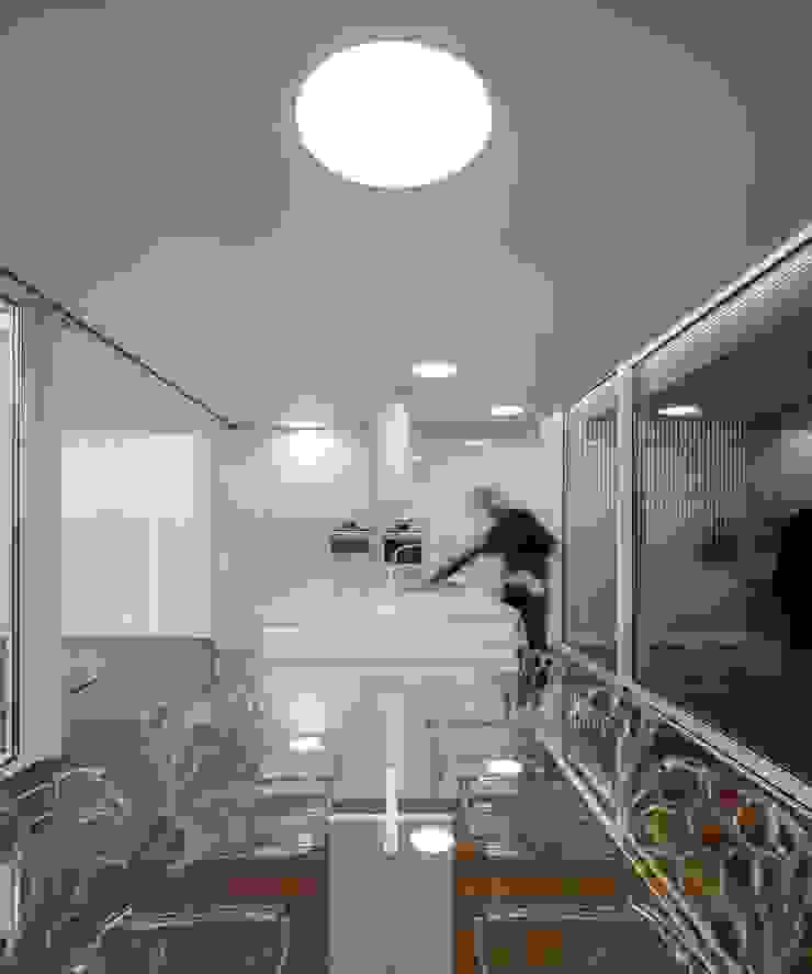 Contaminar Casal Claros Cozinhas modernas por CONTAMINAR Moderno