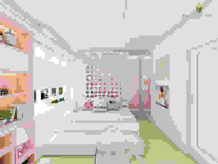 Dormitório Infantimoderno nas cores Rosa e Branco. iost Arquitetura e Interiores Quartos das meninas MDF Rosa quarto, dormitorio, closet, quarto de criança, quarto infantil, quarto rosa, quarto na cor rosa, projeto de quarto, projeto de interiores