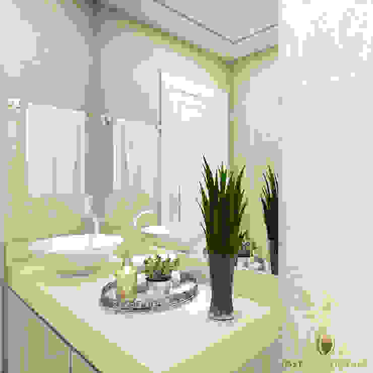 Banheiro para a suíte do casal, iost Arquitetura e Interiores iost Arquitetura e Interiores Moderne Badezimmer Granit Beige