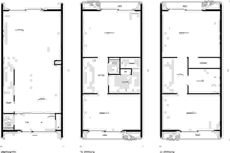 8A Architecten Moderne Häuser Holz Holznachbildung
