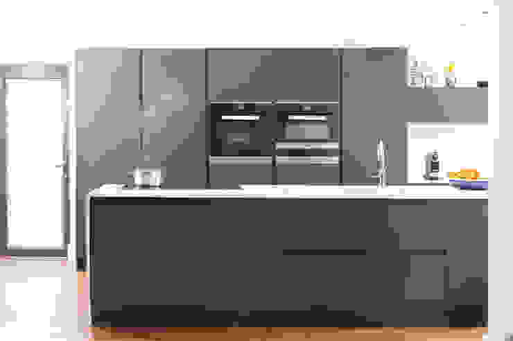 Pedini Arkè in Blue Night and Elm Urban Myth Modern Kitchen Blue Pedini,Blue Kitchen,Miele ovens,Quooker tap,induction hob,handleless kitchen,custom colour