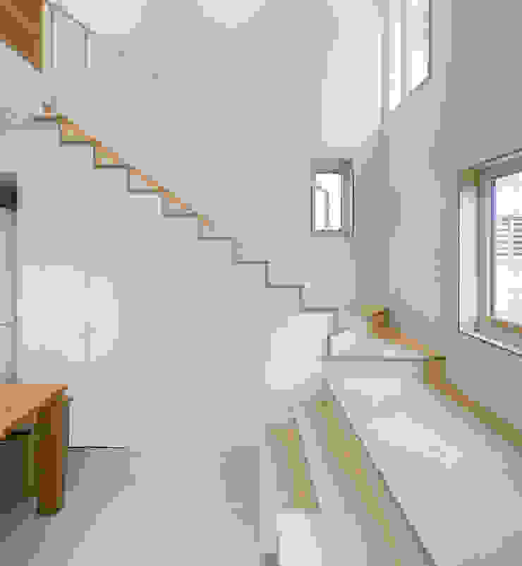 소하 건축사사무소 SoHAA Коридор, прихожая и лестница в модерн стиле