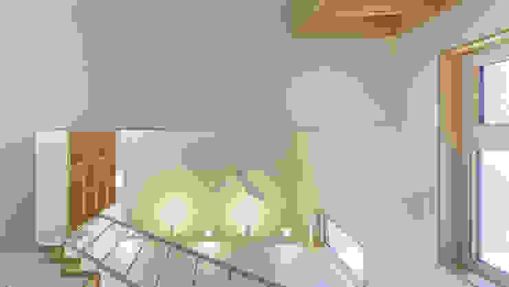 소하 건축사사무소 SoHAA Коридор, прихожая и лестница в модерн стиле