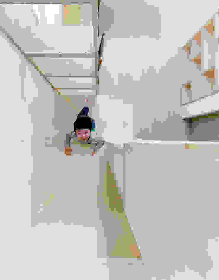 소하 건축사사무소 SoHAA Коридор, прихожая и лестница в модерн стиле