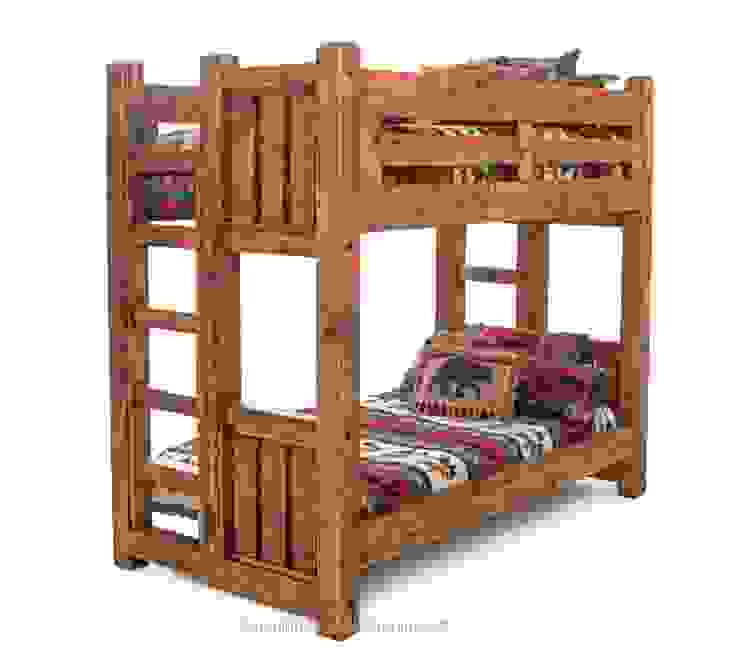 Timber Frame Wood Bunk Bed, Woodland Creek Woodland Creek Rustic style bedroom Wood Brown wood bunk bed,rustic bunk bed,reclaimed wood bunk,solid wood bunk bed,twin/twin bunk bed,barnwood bunk bed,solid bunk bed,wooden bunk bed,Beds & headboards