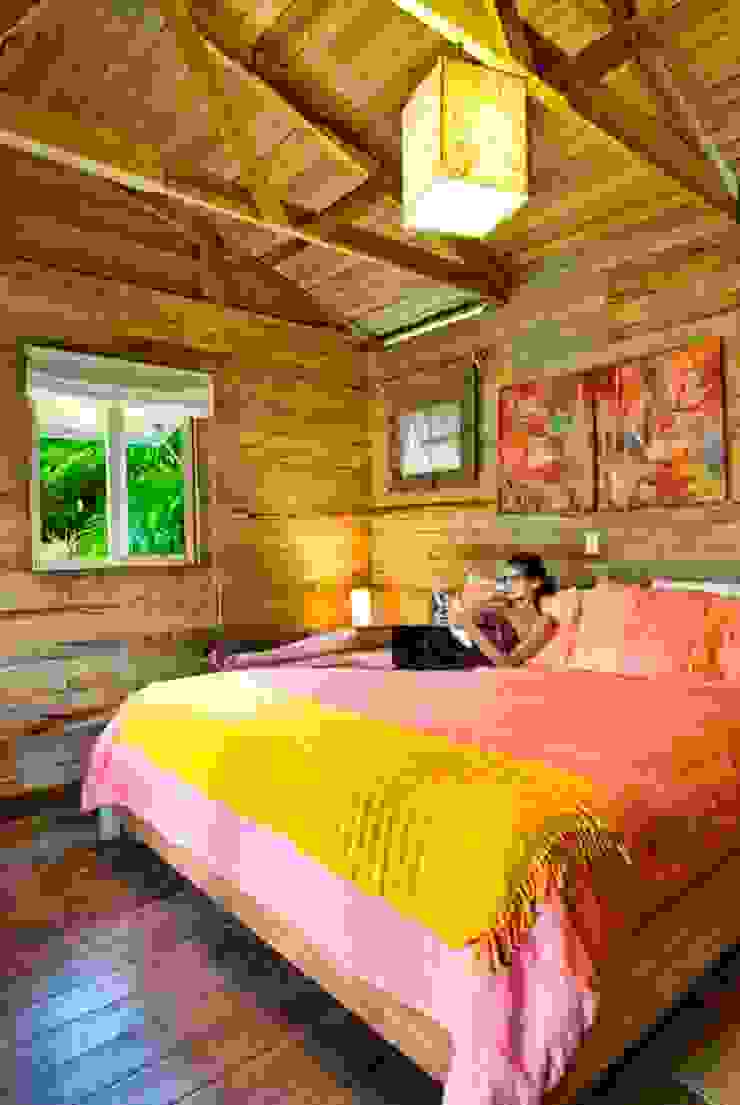 Casas y cabañas de Madera -GRUPO CONSTRUCTOR RIO DORADO (MRD-TADPYC) ห้องนอน