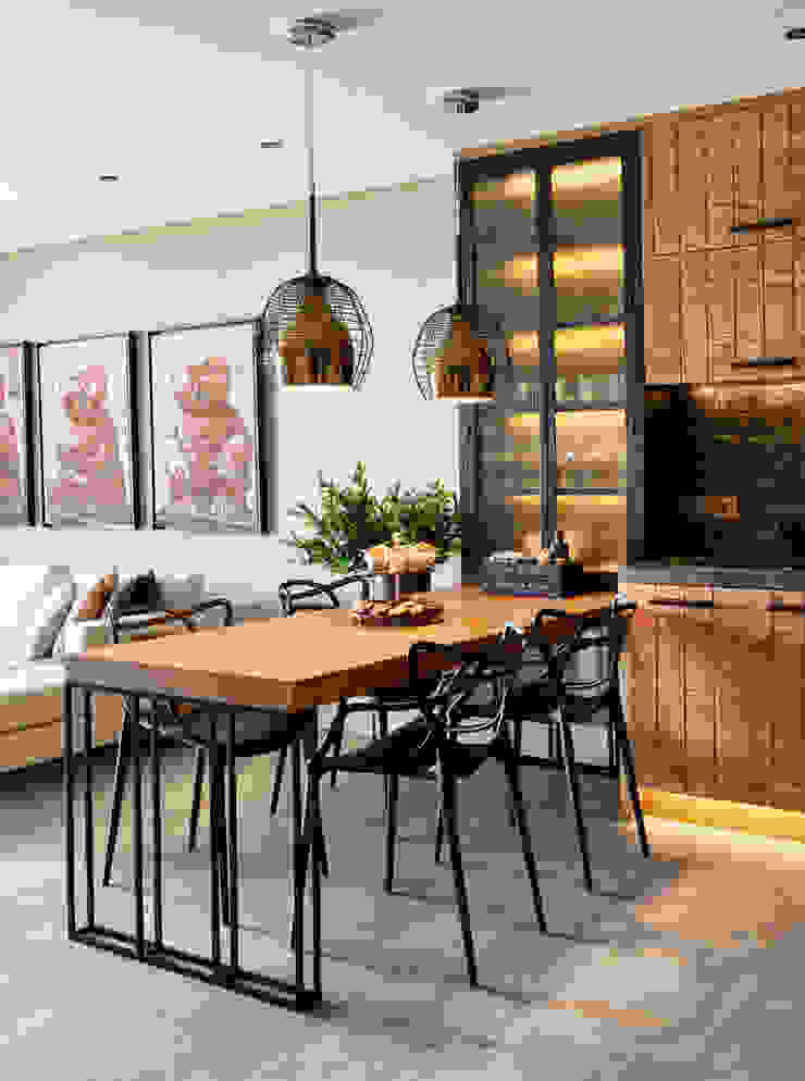 GUNDOGAN SUMMER HOUSE Esra Kazmirci Mimarlik Modern Kitchen Black kitchen