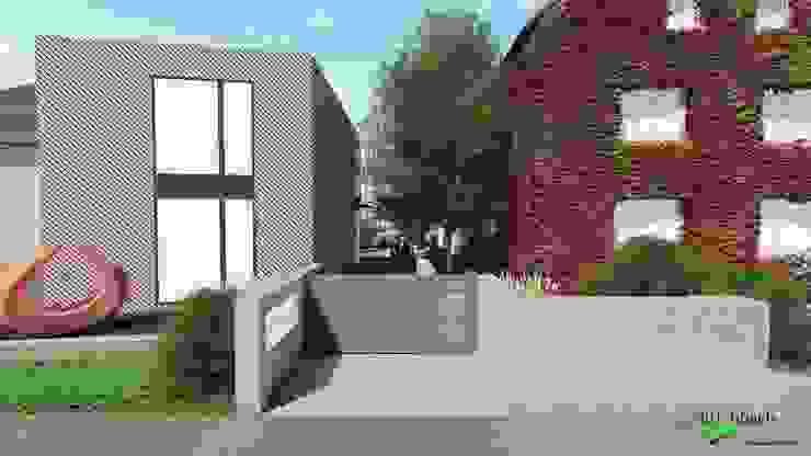 Neubau Gallery DavisKlemm - geplante Eingangssituation dirlenbach - garten mit stil