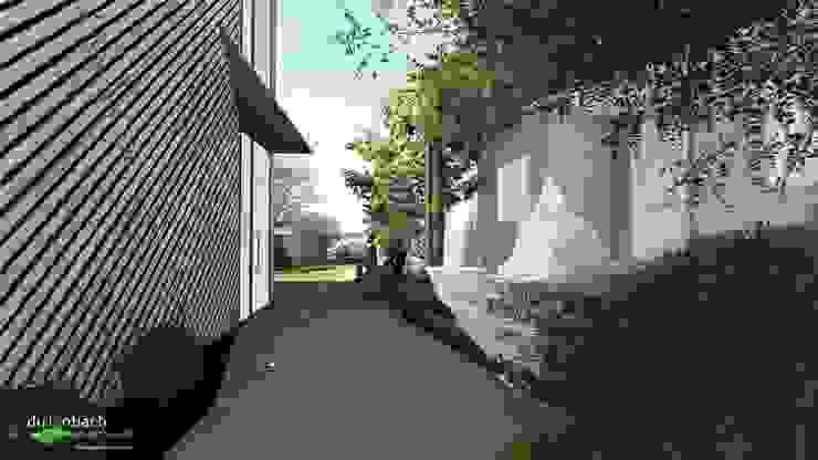 Verbindung zwischen Büro und Gallery dirlenbach - garten mit stil