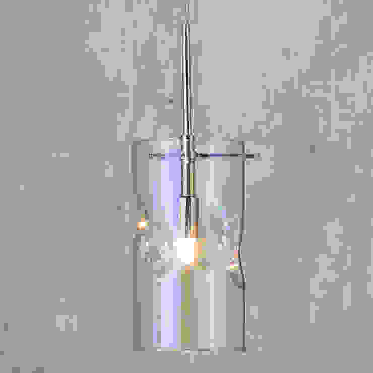 Monet 1 Light Petroleum Tinted Glass Ceiling Pendant - Chrome Litecraft SoggiornoIlluminazione Vetro
