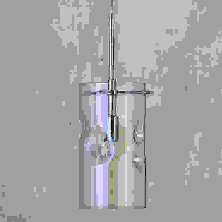 Monet 1 Light Petroleum Tinted Glass Ceiling Pendant - Chrome Litecraft SoggiornoIlluminazione Vetro